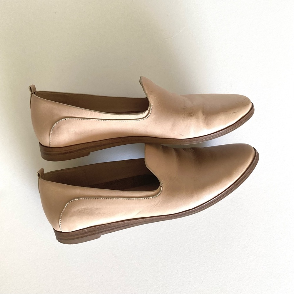 [SOLD] Aldo dusty rose leather loafers